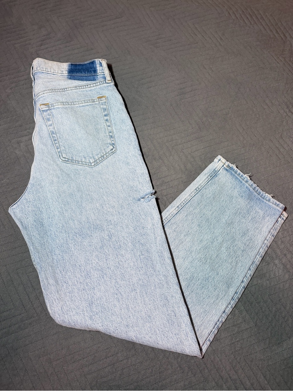 Abercrombie & Fitch The Dad High Rise Light Wash Jeans Sz 29/8